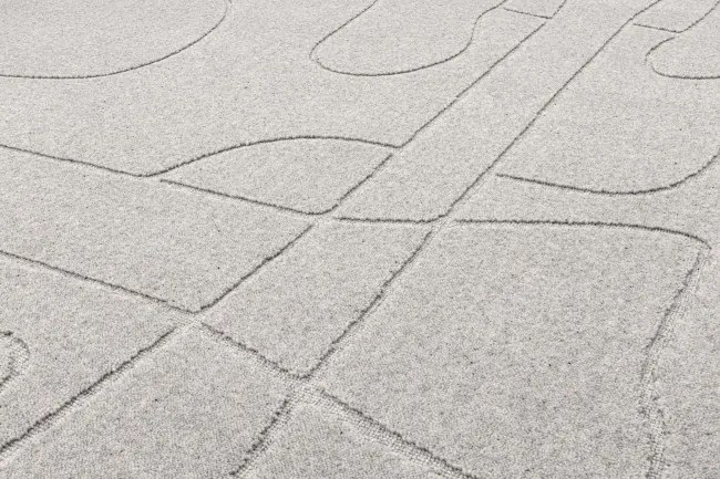 Koberec Agnella Morphic Morphic svetlosivý