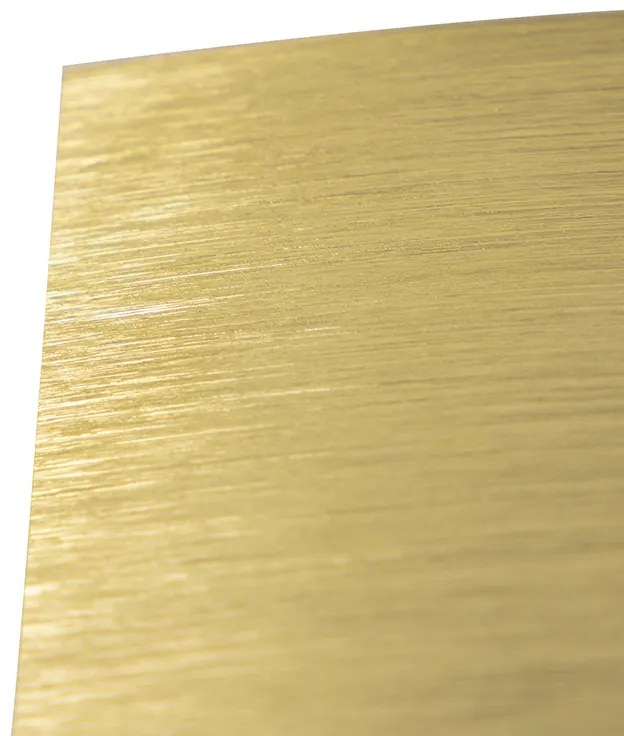 Dizajnová nástenná lampa čierna so zlatom - Amy