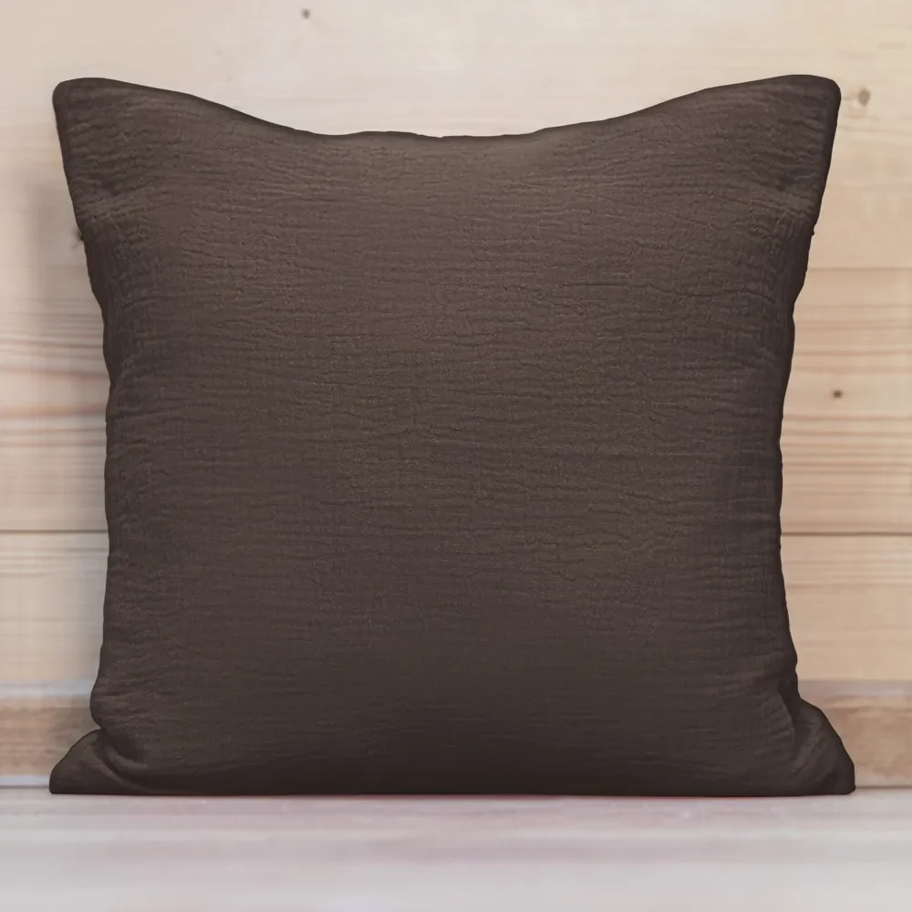 Biante Mušelínová obliečka na vankúš MSN-069 Kakaovo hnedá 60 x 60 cm