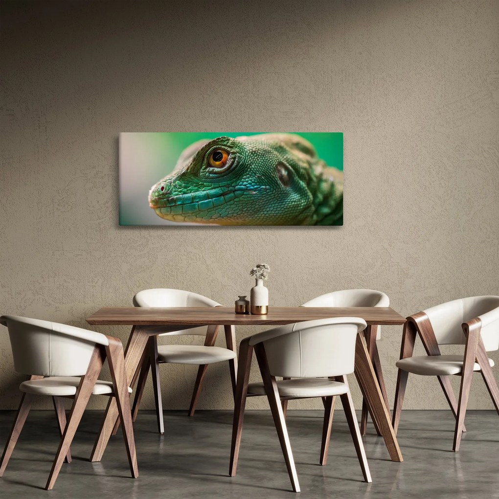 Detailný obraz jaštera (120x50 cm)