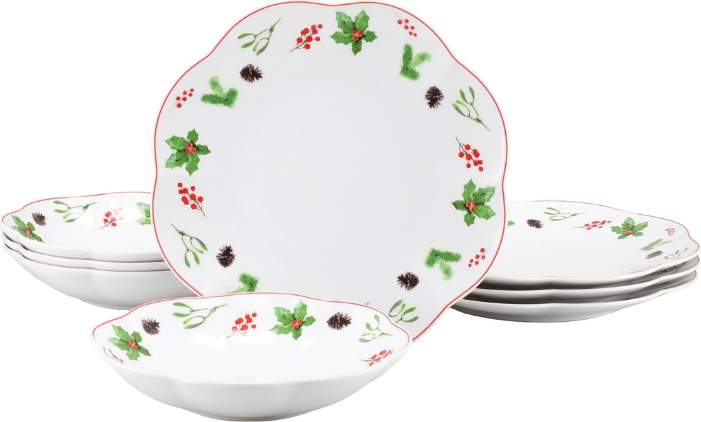 XXXLutz JEDÁLENSKÝ SERVIS Naomi Weihnachten 8-dielne Creatable - Jedálenské sety - 007768082702