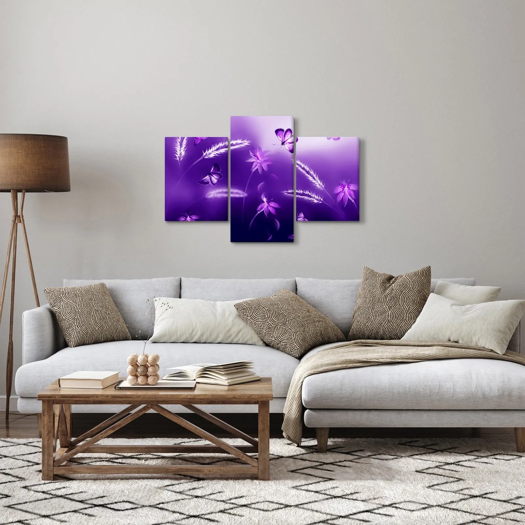 Obraz - Motýlia lúka (90x60 cm)