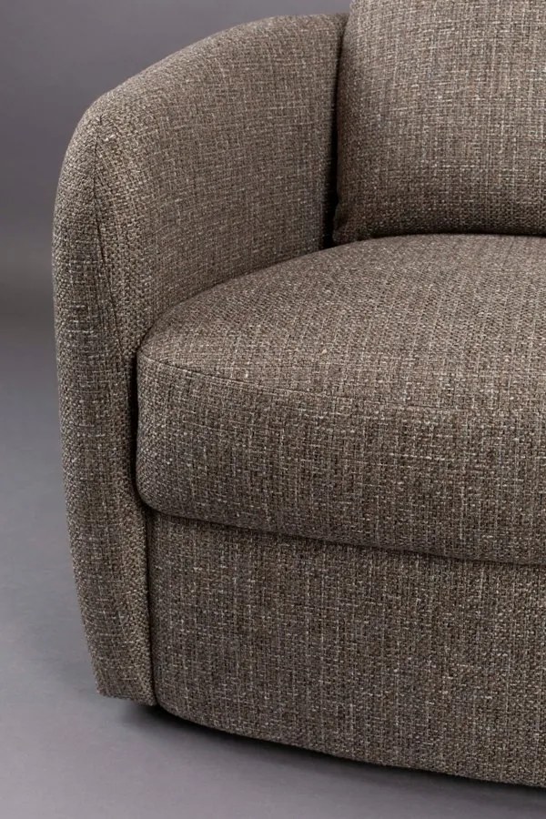 Dutchbone Boho Stone čalúnené kreslo - Tmavosivá