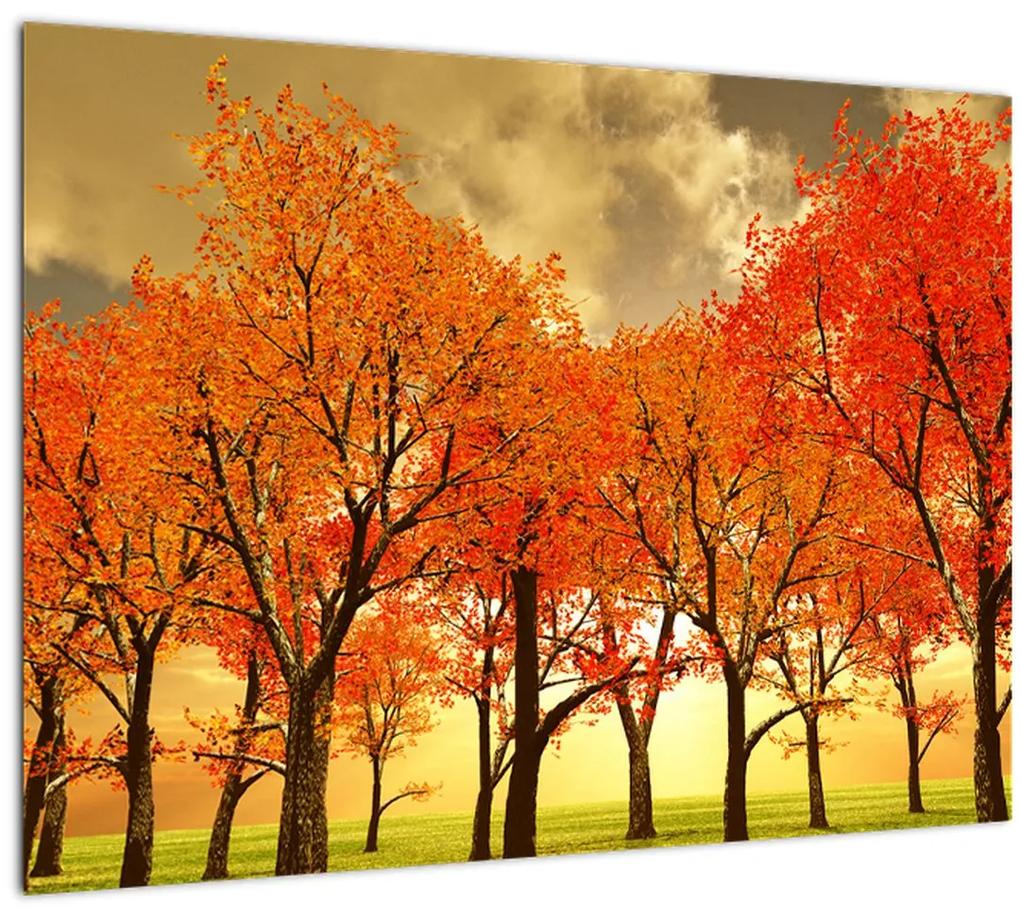 Sklenený obraz - Jeseň (70x50 cm)