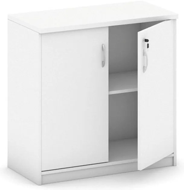 Kancelárska skriňa MIRELLI, 800 x 400 x 800 mm, biela