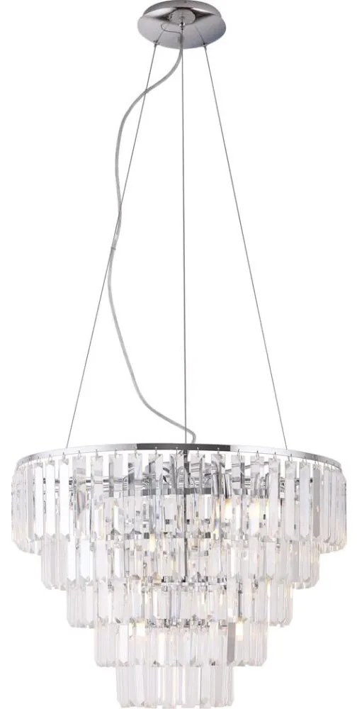 MAXLIGHT P0260 - Luster na lanku MONACO 15xG9/40W/230V pr. 60 cm chróm