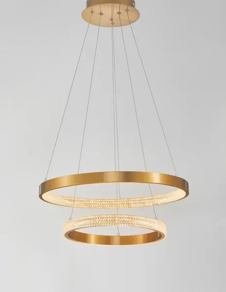 LED luster Preston 2 60 zlaté