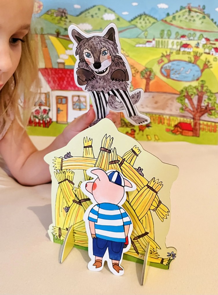 MARIONETINO Bábky a kulisy k rozprávke O troch prasiatkach