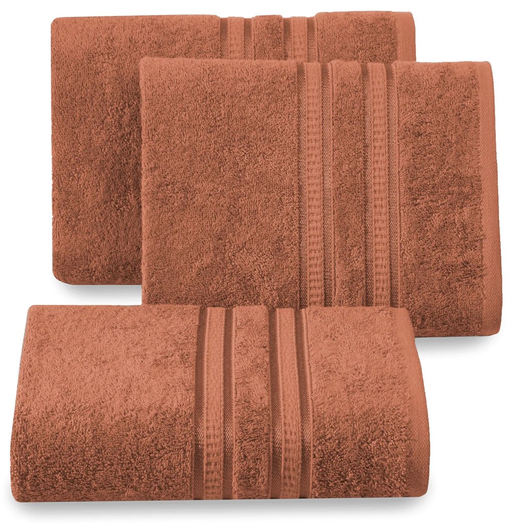 BAMBUSOVÝ UTERÁK MILA5 50X90 CM TEHLOVÁ