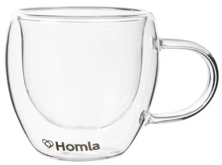 Sada dvoch šálok CEMBRA s dvojitým dnom 888910 80 ml