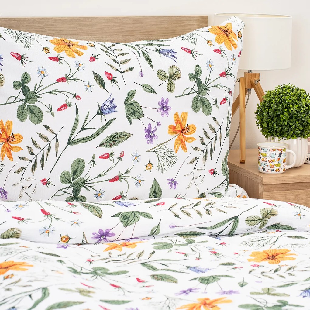 4Home Krepové obliečky Wildflower Bliss, 140 x 220 cm, 70 x 90 cm