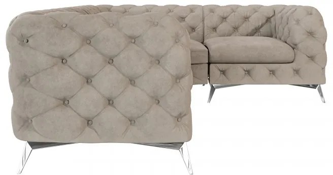 ROHOVÁ SEDAČKA CHESTERFIELD LARISSA PRAVÁ - ĽAVÁ 264 X 204 cm