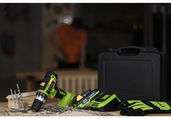 Fieldmann - Akumulátorová príklepová vŕtačka 20V