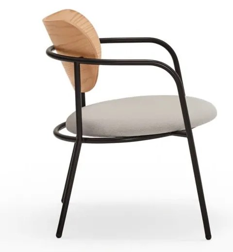 Sivé kreslo v dekore duba Eclipse - Teulat