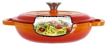 Silvercrest® Liatinová servírovacia panvica, 2,4 l (oranžová) (100393065)