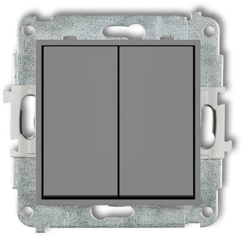 Vypínač mini sivý mat 27MWP-2
