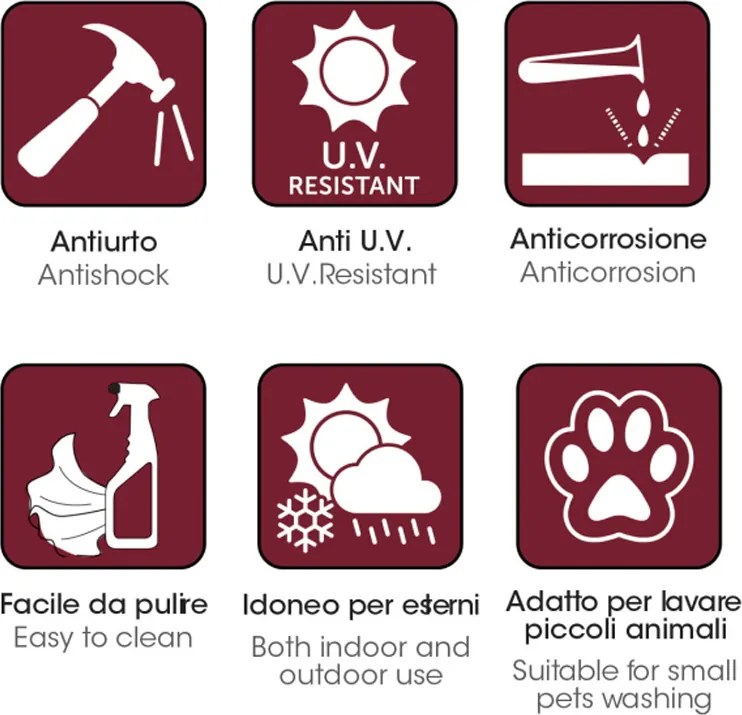 BAMA Plastové umývadlo so sifónom