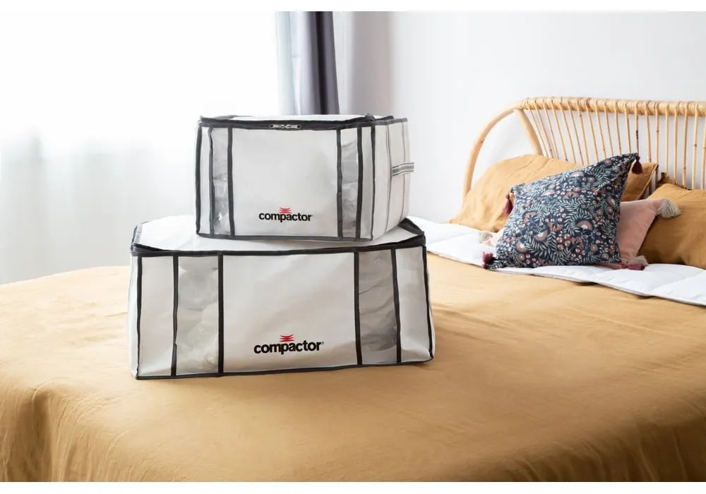 Vákuový/vystužený látkový úložný box na oblečenie 42x25x25 cm Life – Compactor