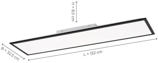 Leuchten Direkt 14757-18- LED Stmievateľný prisadený panel FLAT LED/36W/230V + DO