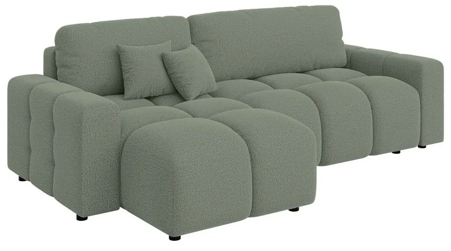 Svetlozelená rozkladacia rohová pohovka (variabilná) Luki – Ropez