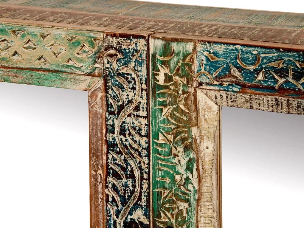 furniture-nabytek.cz - Masívna kúpeľňová zrkadlová skrinka Blue Lagoon z mangového dreva, lakovaná, farebná – 70×23×50 cm