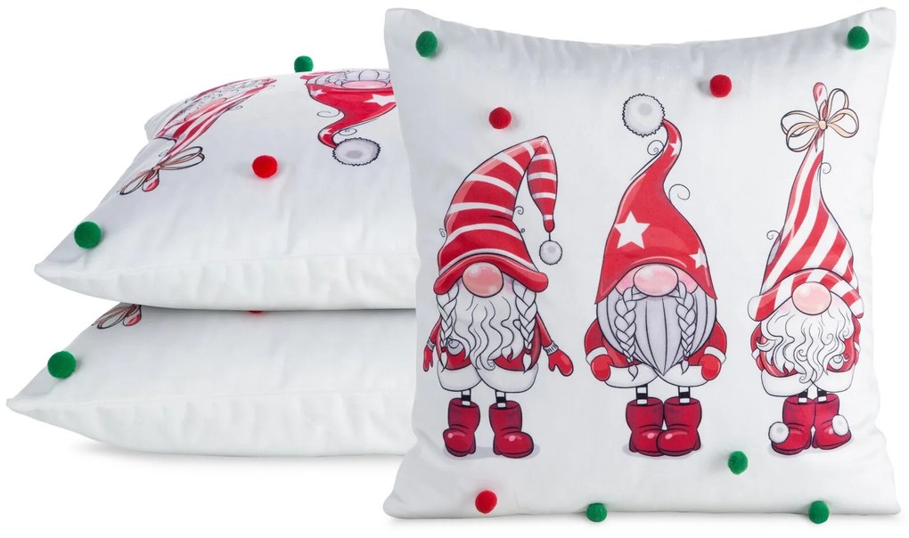 VIANOČNÁ GOBELÍNOVÁ DEKORAČNÁ OBLIEČKA NA VANKÚŠ GOBLIN 45X45 CM VZOROVANÁ