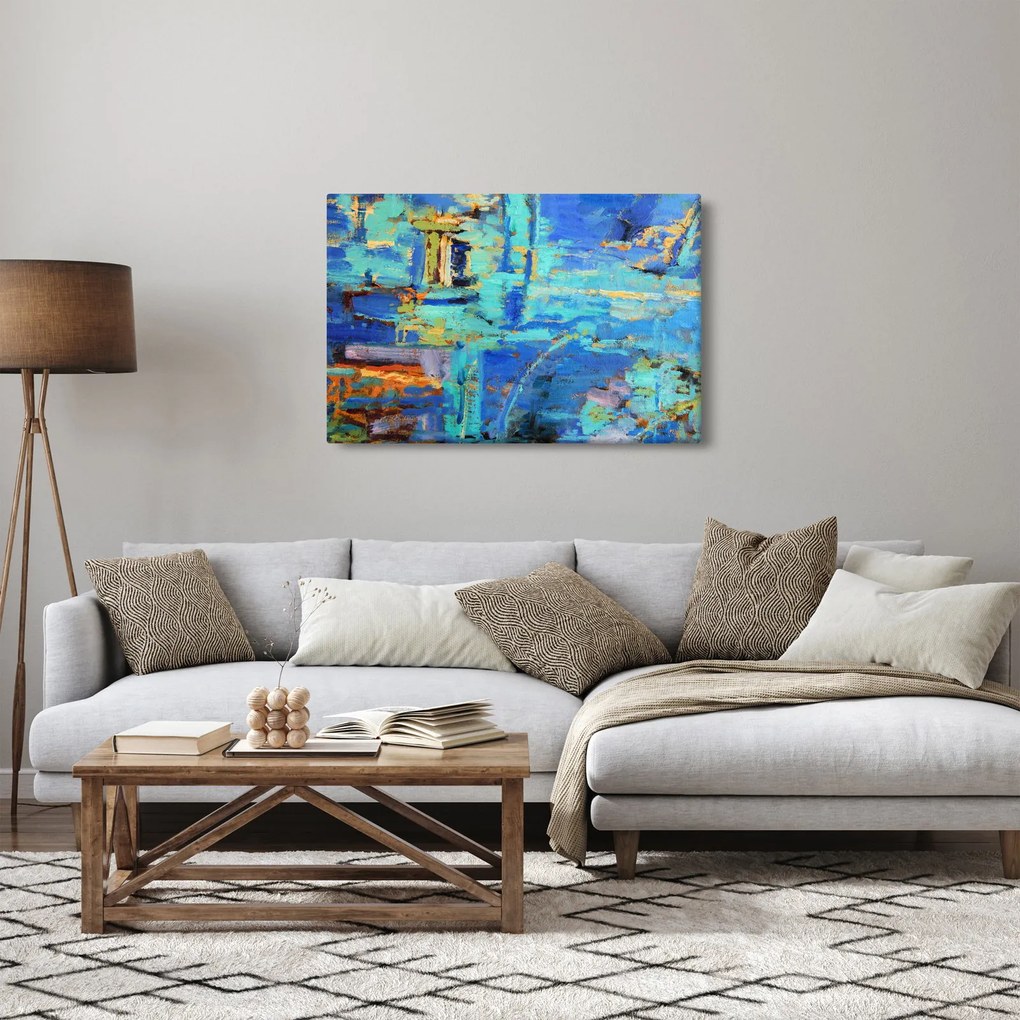 Obraz - Abstraktné olejomaľba (90x60 cm)
