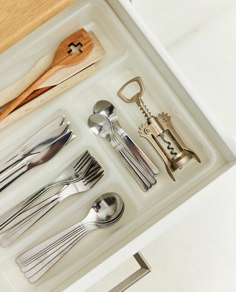 Rotho Organizér do zásuvky, do kuchyne, príborník mliečny KLASIK 32 x 40 cm