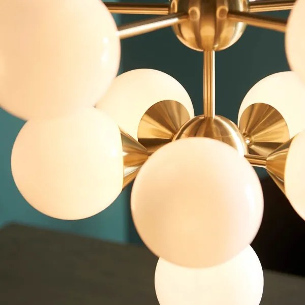 Endon 76500 - Luster na lanku OSCAR 11xG9/18W/230V mosadz