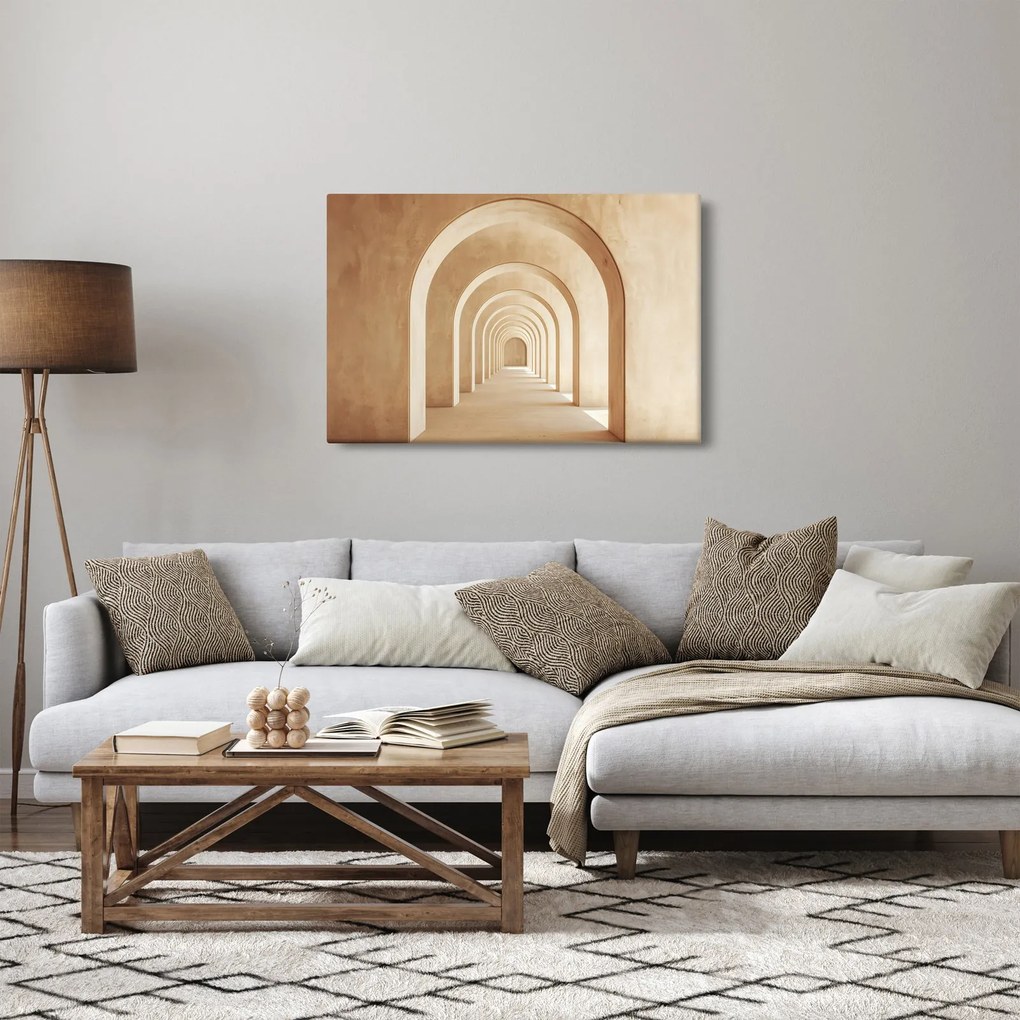 Obraz - Béžový priechod (90x60 cm)