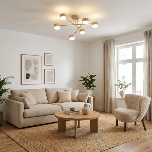 BRILAGI - LED RGB stmievateľný prisadený luster MONO 6xGX53/14W/230V Wi-Fi Tuya béžový