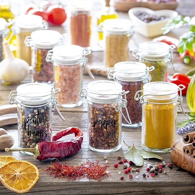 Zeller Present Korenica, sada 4ks sklenených koreničiek s hermetickým klipom HERMES