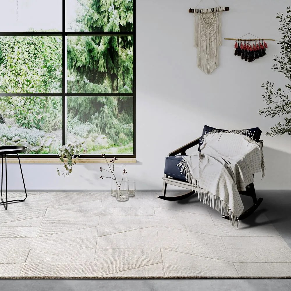 Krémovobiely ručne tkaný vlnený koberec 190x280 cm Ursule – Villeroy&amp;Boch