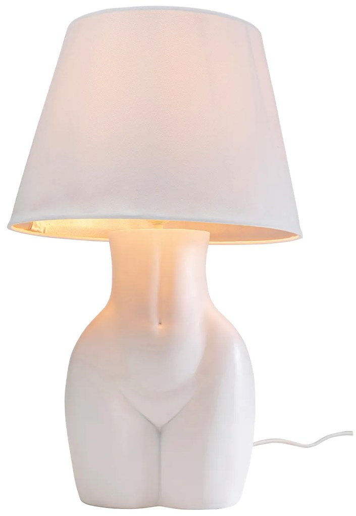 Donna stolová lampa biela