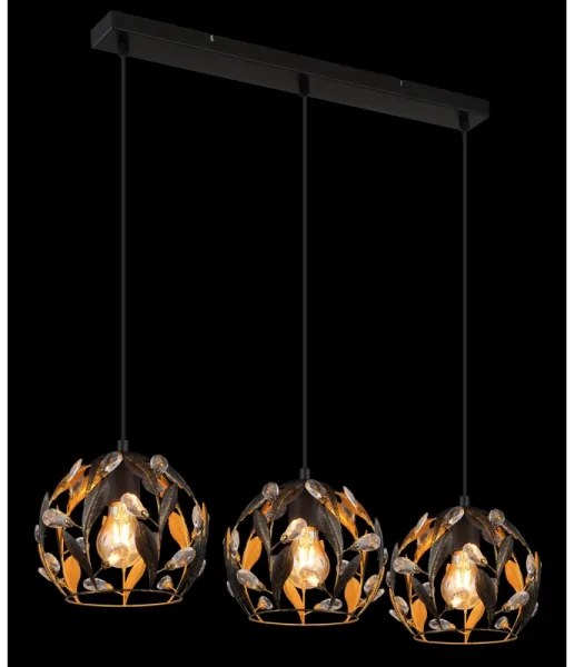 Globo 15759-3H - Závesný luster MIKA na lanku 3xE27/40W/230V