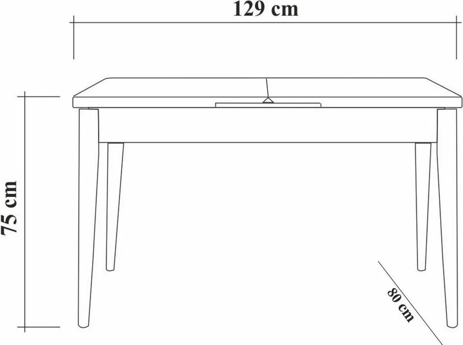 Jedálenský set Vina Atlantic Pine and Green I, 5 ks