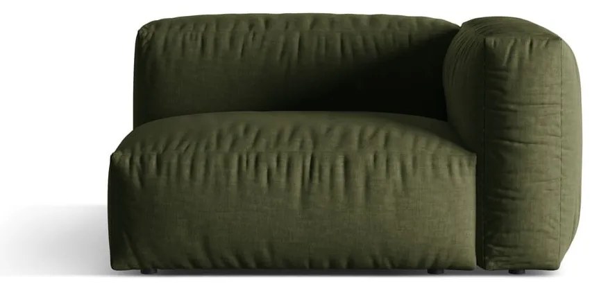 Zelený modul pohovky (pravý roh) Martina – Micadoni Home