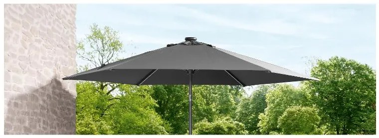Livarno home Slnečník so solárnym LED osvetlením (100388080)