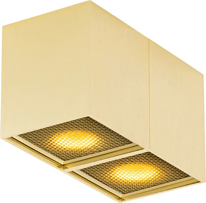 Dizajnové bodové svetlo zlaté 2-žiarovkové - Qubo Honey