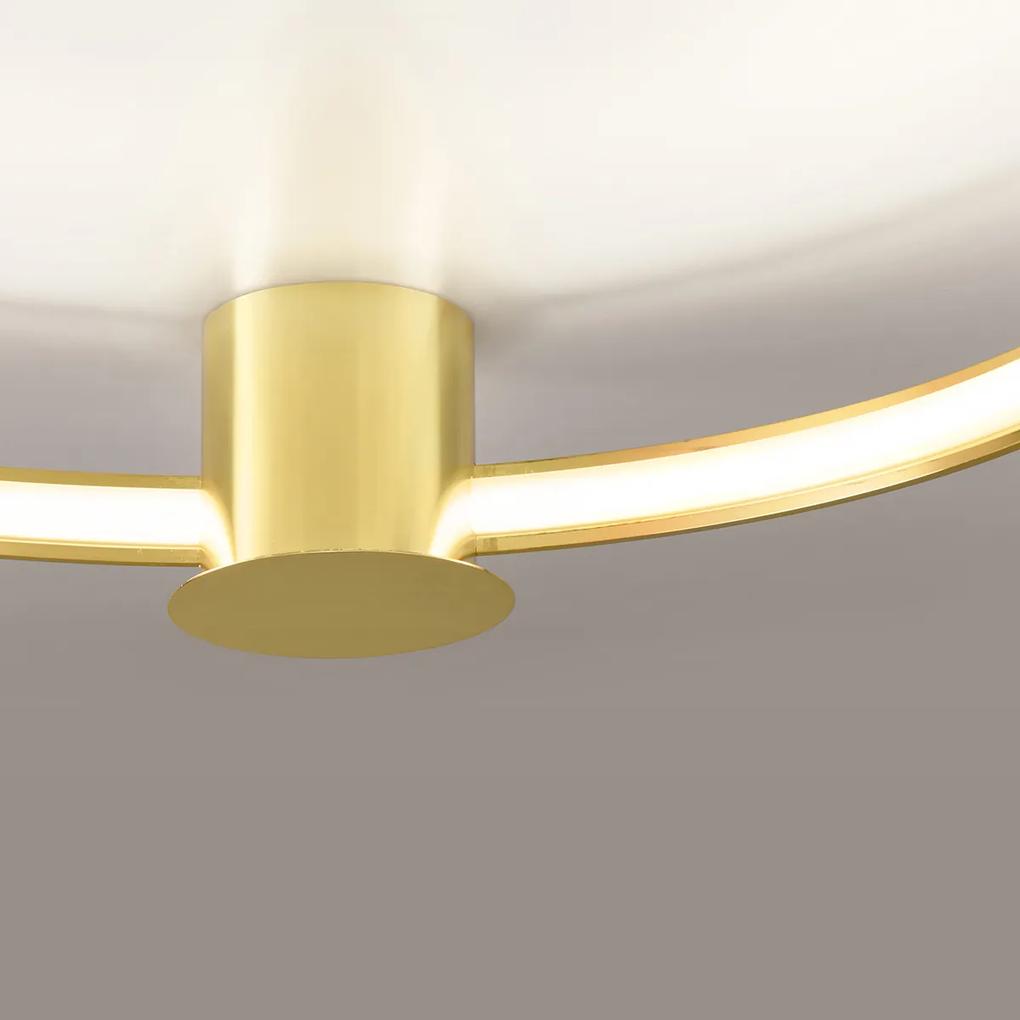 Sollux Stropné svietidlo RIO 78 leštená zlatá LED 3000K