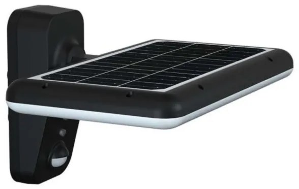 LED solárne nástenné svietidlo so senzorom LED/15W/3,2V 4000K/6000K IP65 čierne