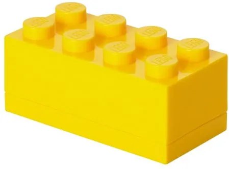 Žltý úložný box mini LEGO®