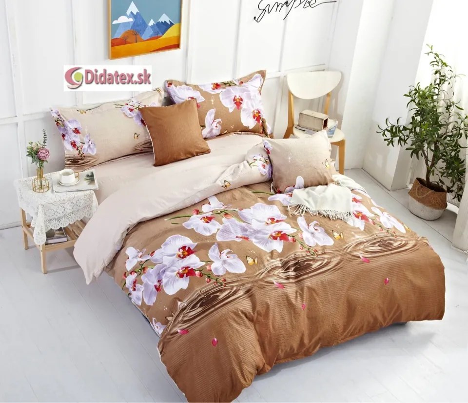 Sendia Textil ORCHIDEA krepové obliečky 140x200 cm Rozmer obliečok: 140x200 cm, Obsah balenia: 3 Set Balenie