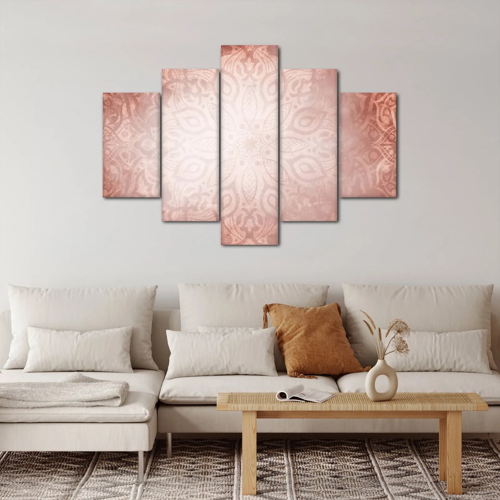 Obraz - Ružová mandala (150x105 cm)