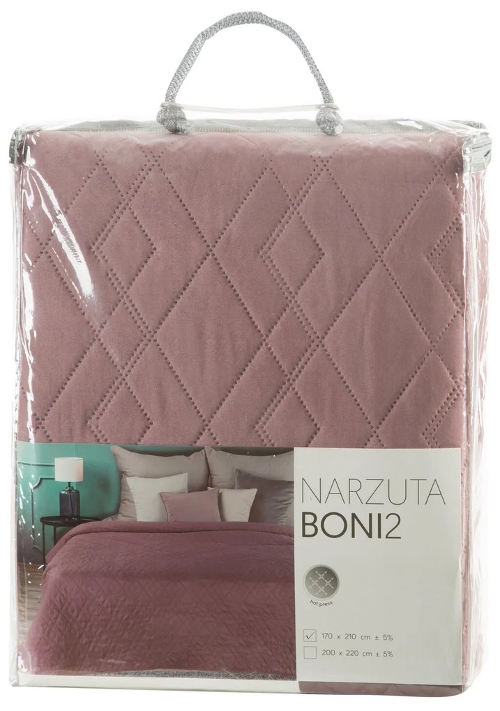 PREHOZ NA POSTEĽ BONI2 170X200 CM STARORUŽOVÁ