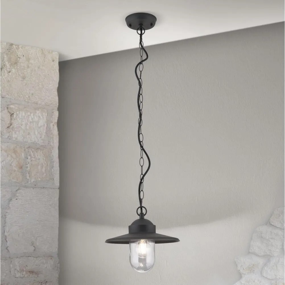 Orion AL 11-1318 - Vonkajšie závesné svietidlo EDWARD 1xE27/60W/230V IP44 antracit