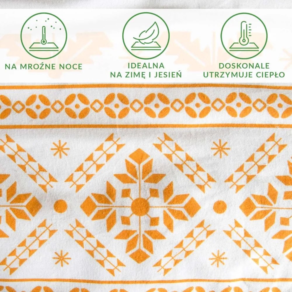 VIANOČNÉ FLANELOVÉ OBLIEČKY FLANELOVE 160X200 CM, 2KS 70X80 CM VZOROVANÉ