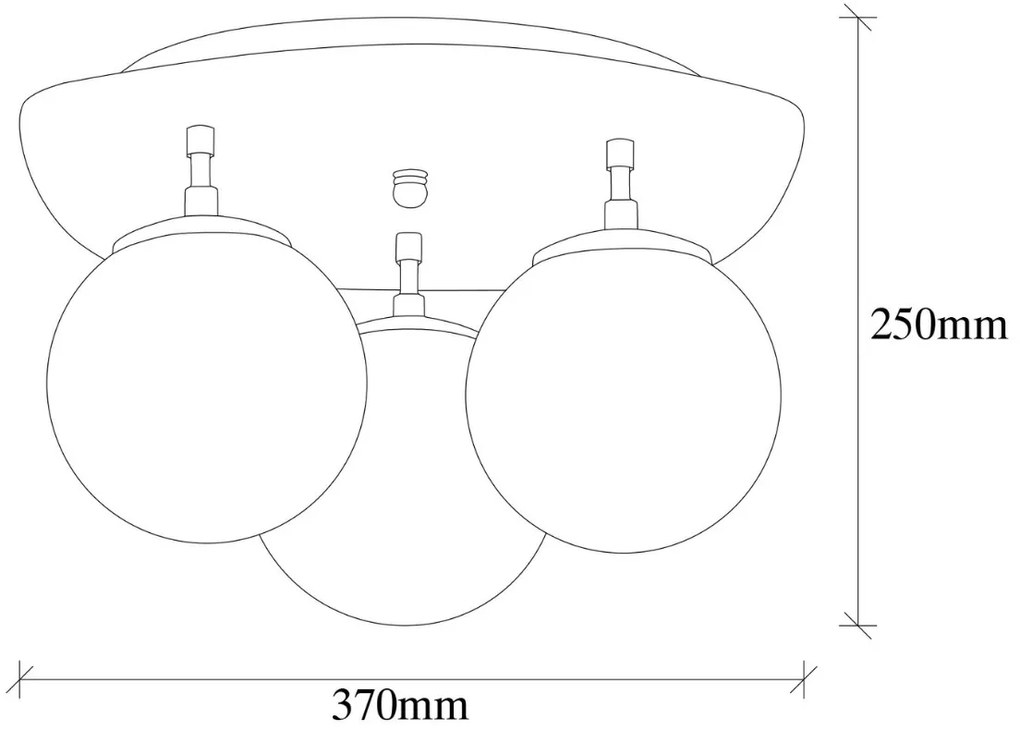 Stropné svietidlo Well zlaté