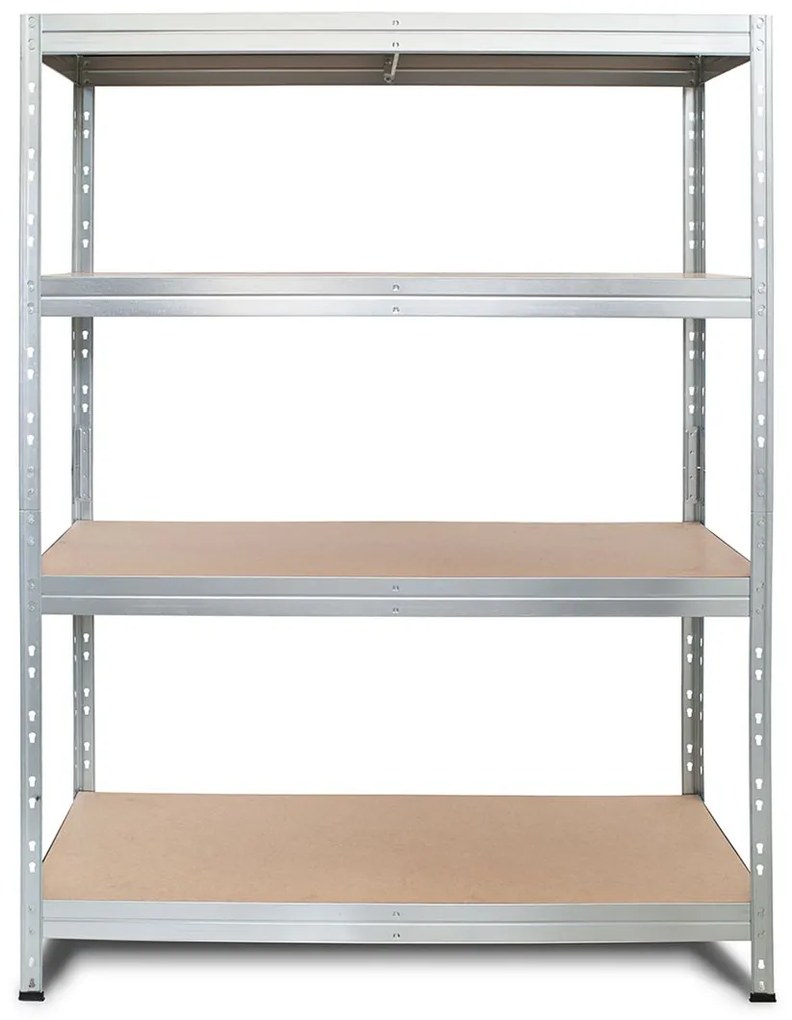 AR Shelving Regál s 4 policami Rivet, 180 x 120 x 45 cm, pozinkovaný  (100275038)