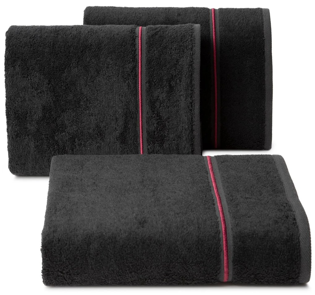 BAMBUSOVÝ UTERÁK BAMBO6 50X90 CM ČIERNA